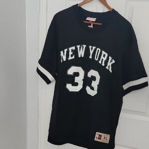 Mitchell & Ness Black New York Jersey